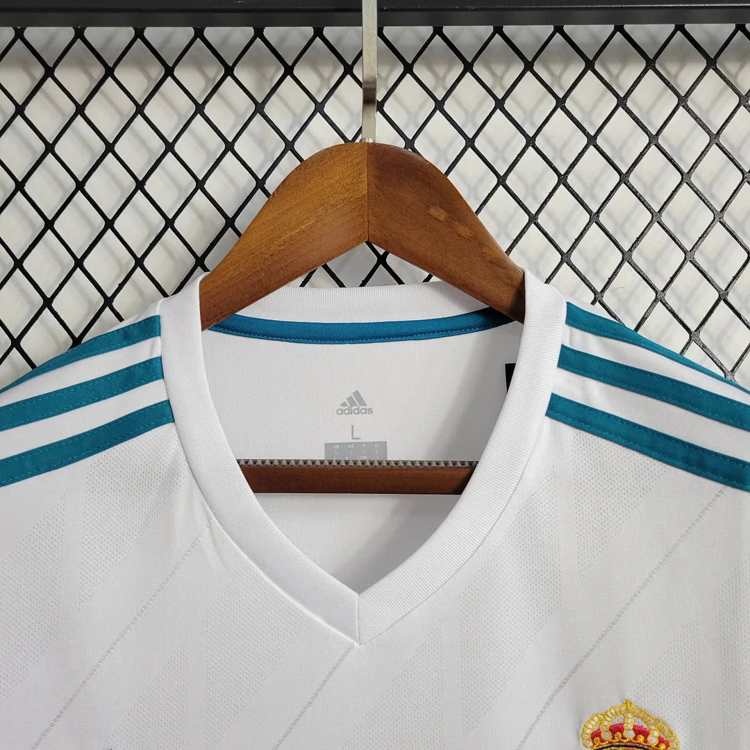 2017/2018 Retro Long Sleeve Real Madrid Home FTBL4ALL