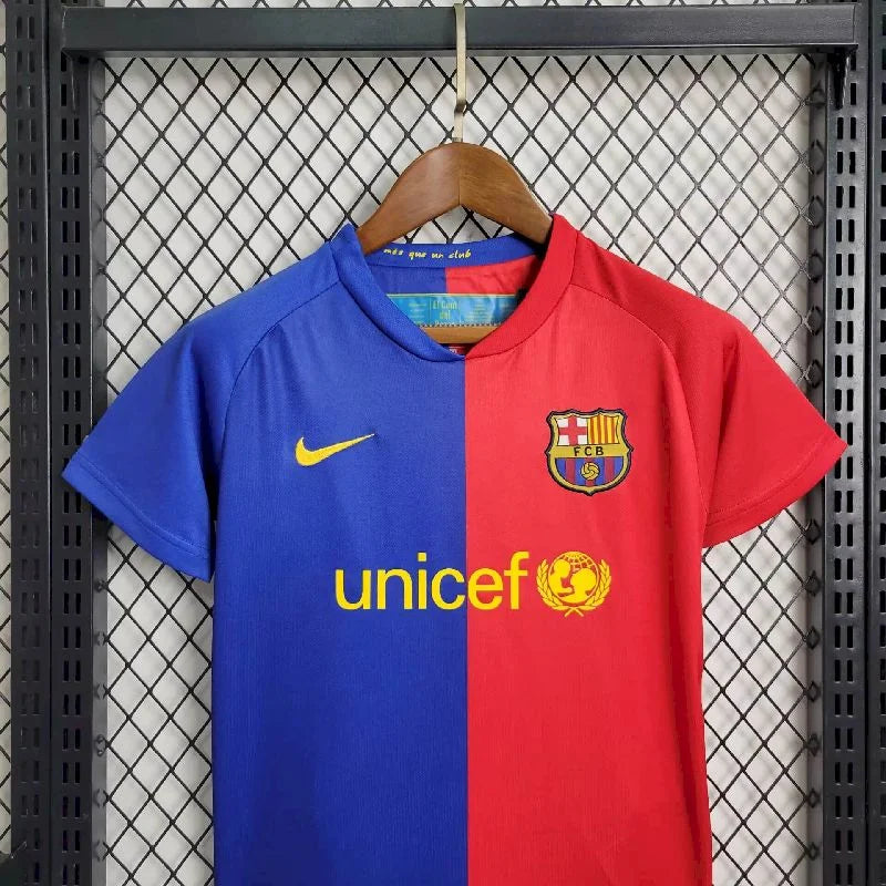 2008/2009 Retro Kids Size Barcelona Home Football Shirt 1:1 Thai Quality FTBL4ALL