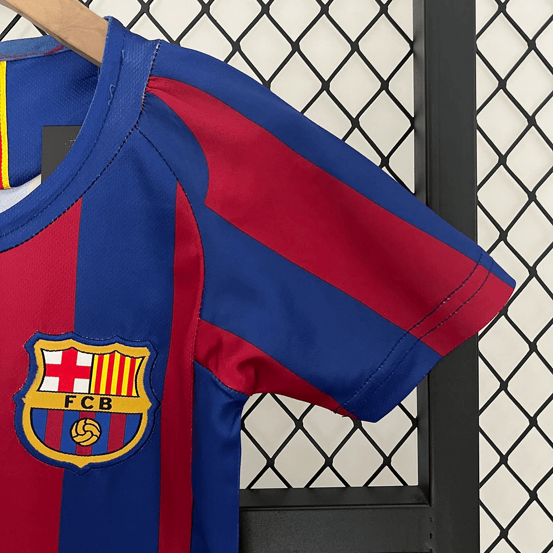 2005/2006 Retro Kids Size Barcelona Home Football Shirt 1:1 Thai Quality FTBL4ALL