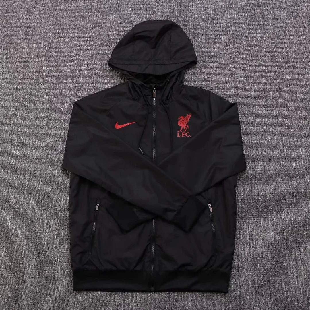 2024/2025 Liverpool Windbreaker Black Soccer Jersey 1:1 Thai Quality FTBL4ALL