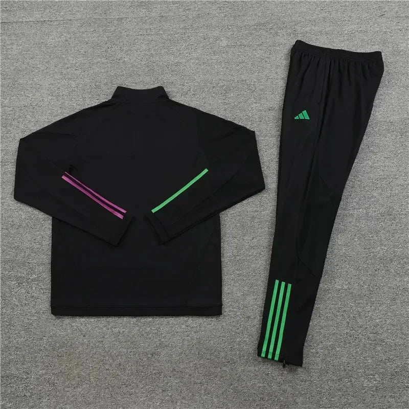 2023/2024 Bayern Munich Half-Pull Tracksuit Black Football Shirt 1:1 Thai Quality FTBL4ALL