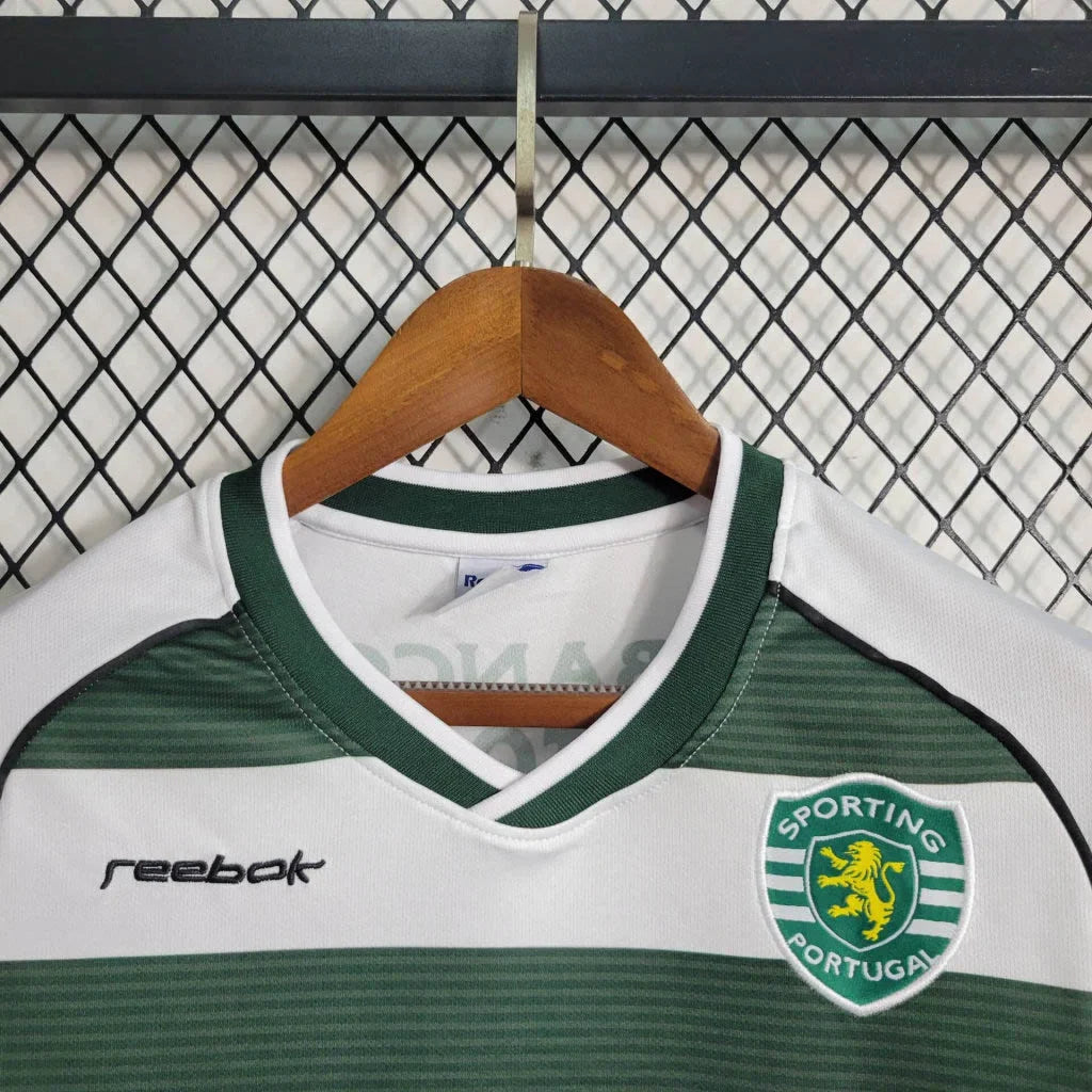 2001/2003 Retro Long Sleeve Sporting Lisbon Home Football Shirt FTBL4ALL