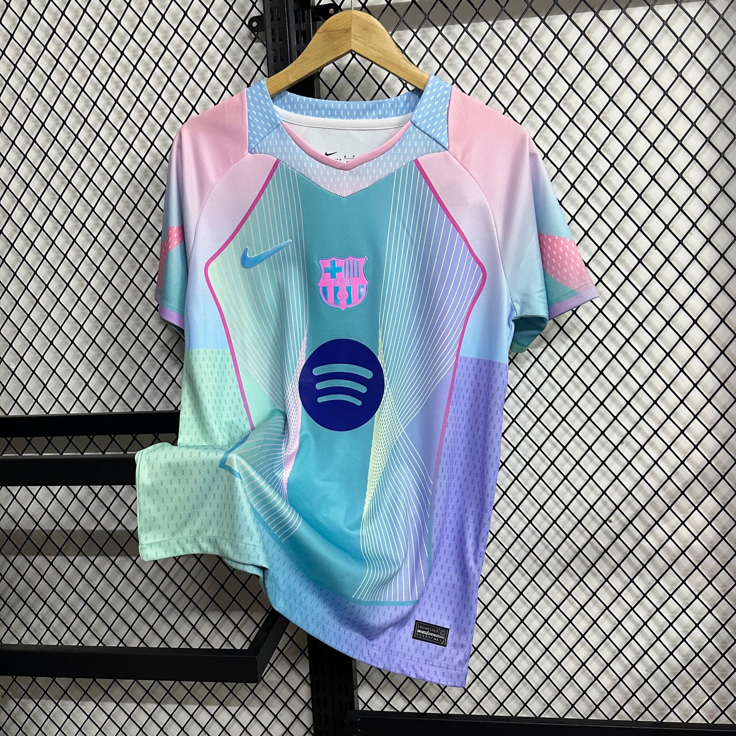 2025/2026 Barcelona Special Edition Pink Blue Gradient Football Shirt FTBL4ALL