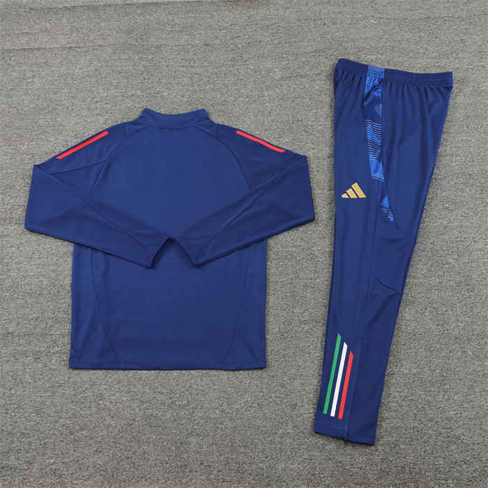 2024/2025 Italy Blue Half-Pull Tracksuit FTBL4ALL