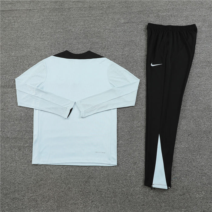 2024/2025 Barcelona Half-Pull Tracksuit Light Blue FTBL4ALL