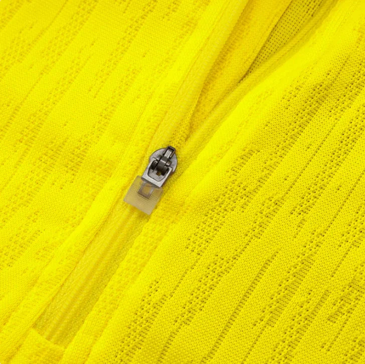2025 Brazil Yellow and Dark Blue Half-Pull Tracksuit FTBL4ALL
