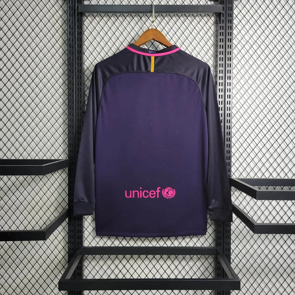 2016/2017 Retro Long Sleeve Barcelona Away Football Shirt 1:1 FTBL4ALL