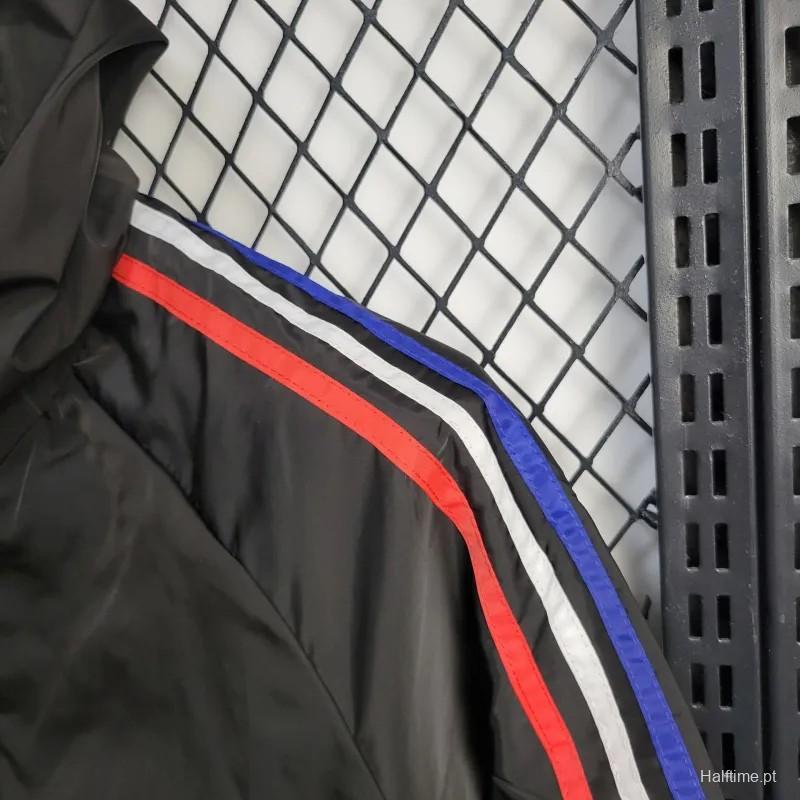 24/25 Juventus Black Windbreaker FTBL4ALL