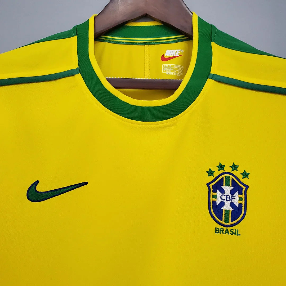 1998 Retro Brazil Soccer Jersey Home FTBL4ALL