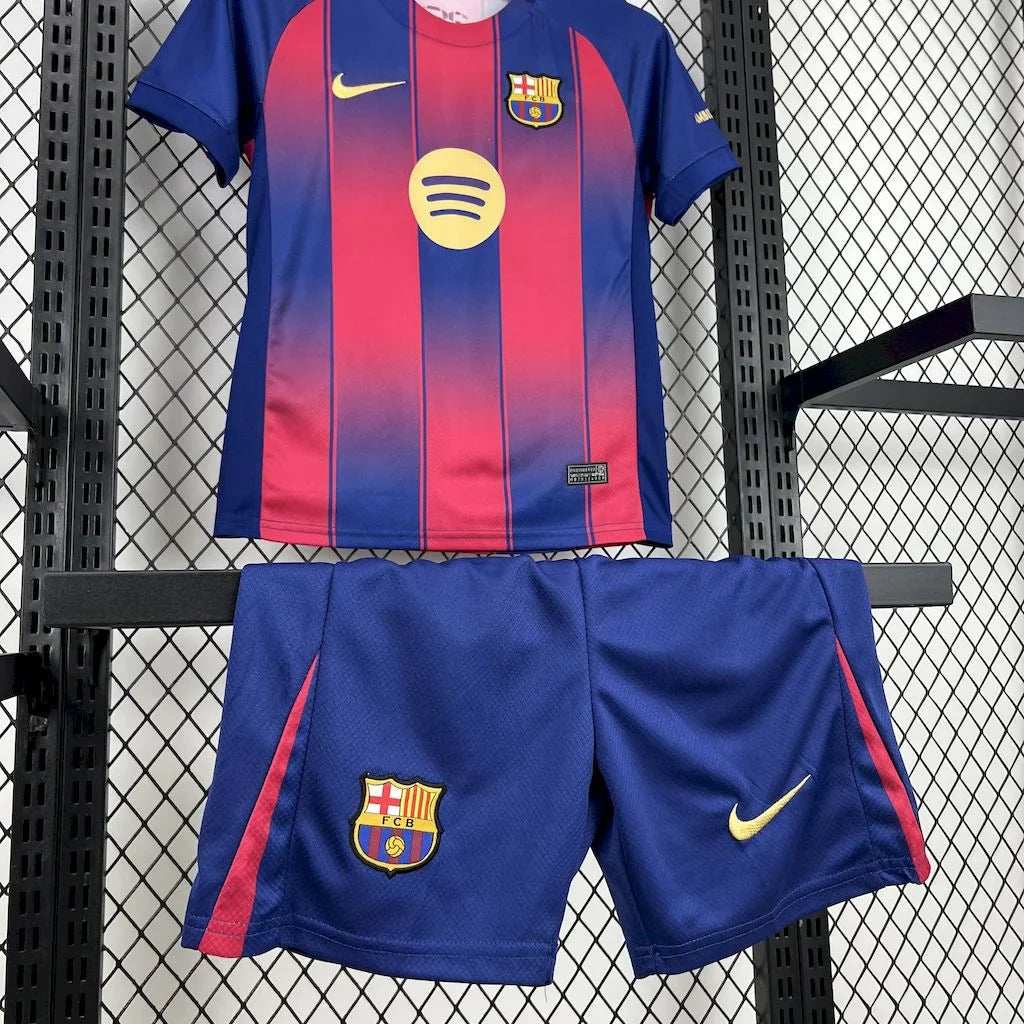 2025/2026 Barcelona Home Football Shirt Kids Size FTBL4ALL