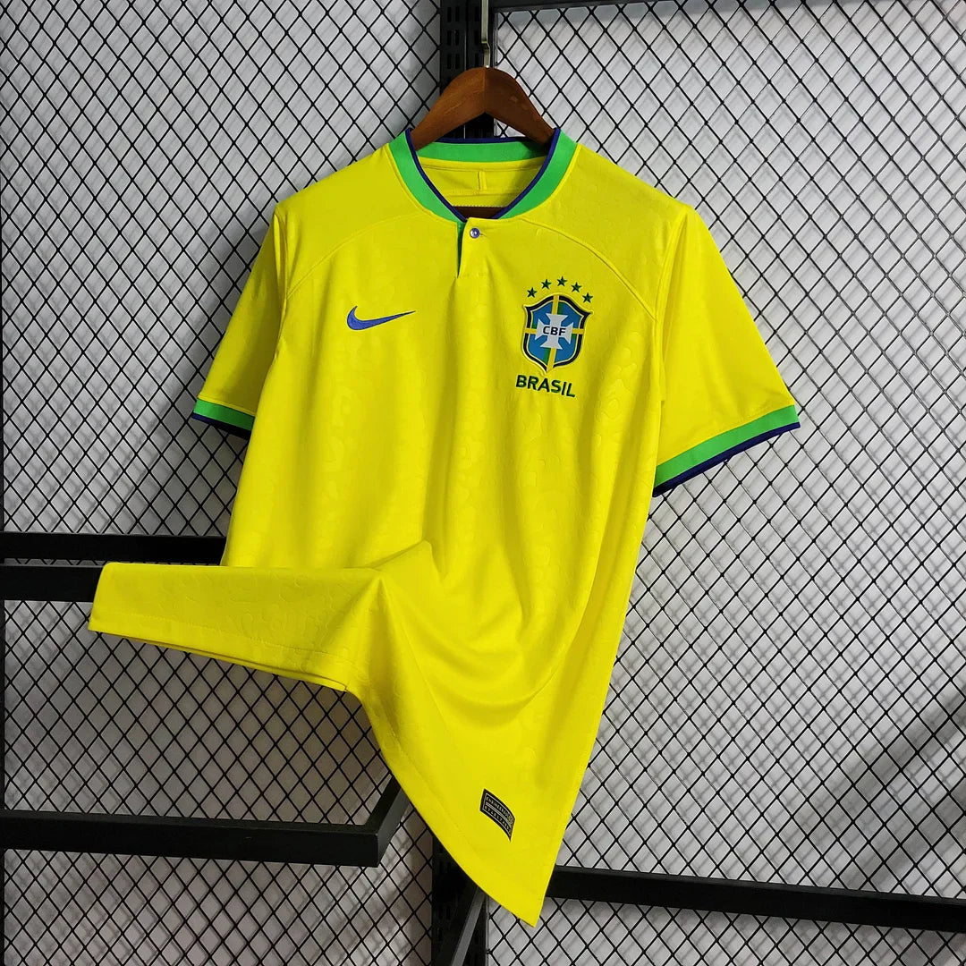 2022 World Cup Brazil Home Soccer Jersey FTBL4ALL