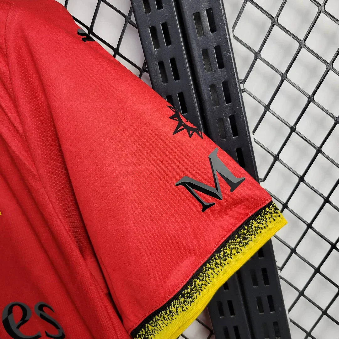 2024/2025 AC Milan x OFF-WHITE Red Football Shirt FTBL4ALL