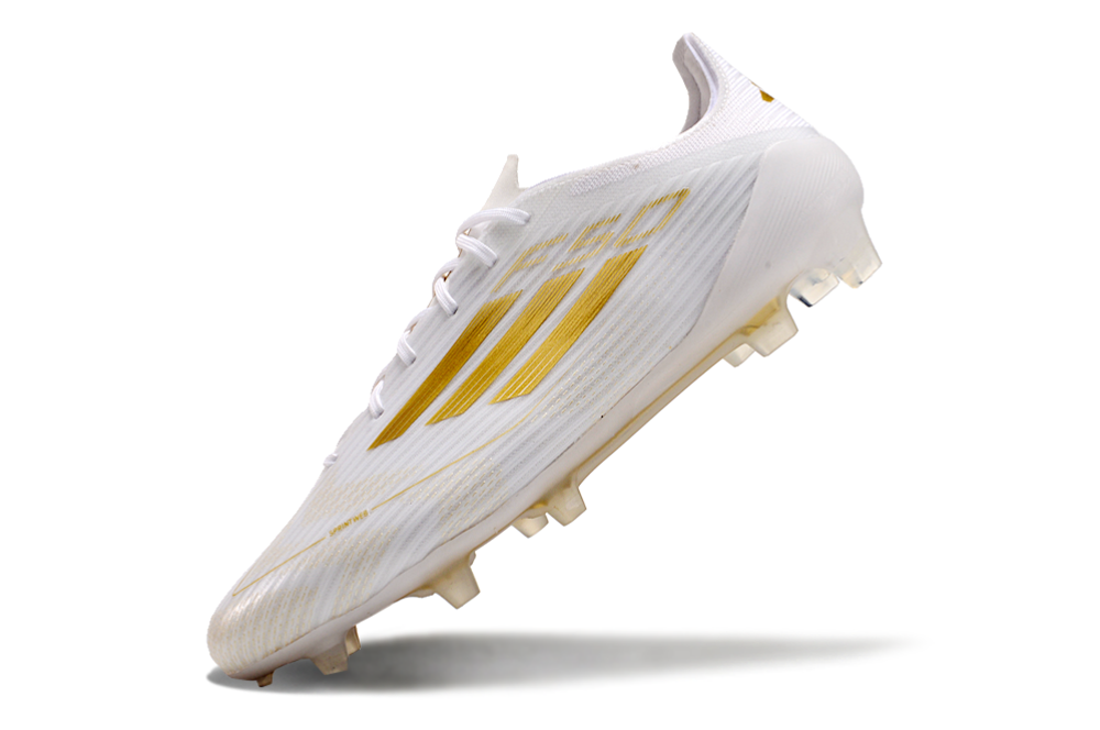 F50 Elite FG Laced White & Gold CC