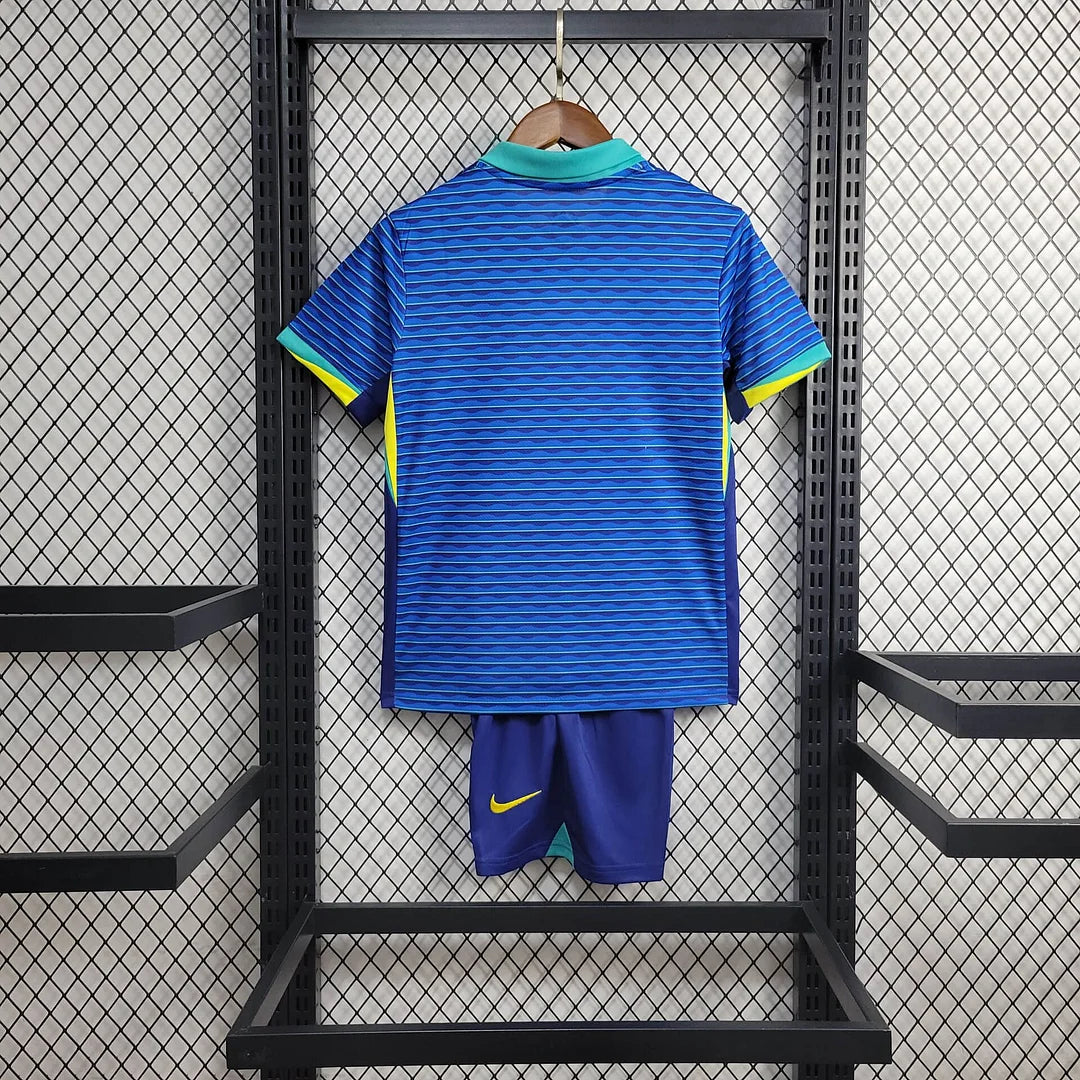 2024 Brazil Away Football Shirt Kids Size 1:1 FTBL4ALL