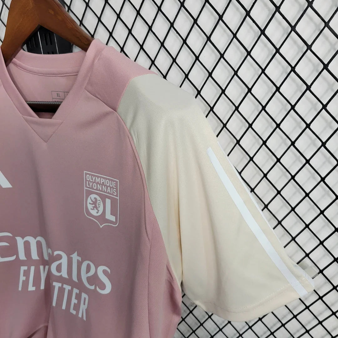 2023/2024 Lyon Training Wear Pink Football Shirt FTBL4ALL