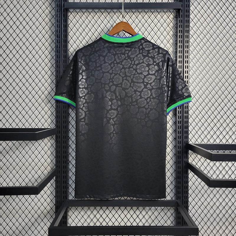 Brazil 2024 Black Leopard Special Edition Football Shirt FTBL4ALL
