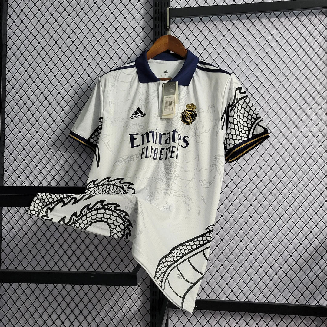 2022/2023 Real Madrid Chinese Dragon Football Shirt White FTBL4ALL