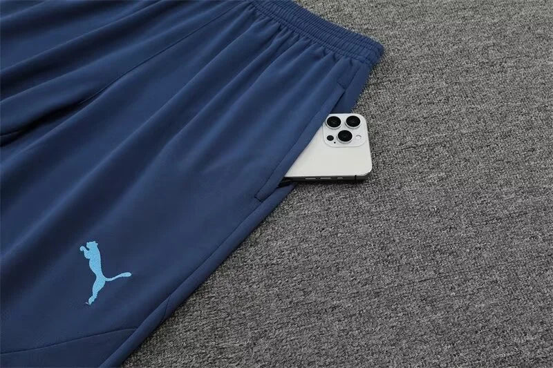 2024/2025 Manchester City Half-Pull Tracksuit Light Blue FTBL4ALL