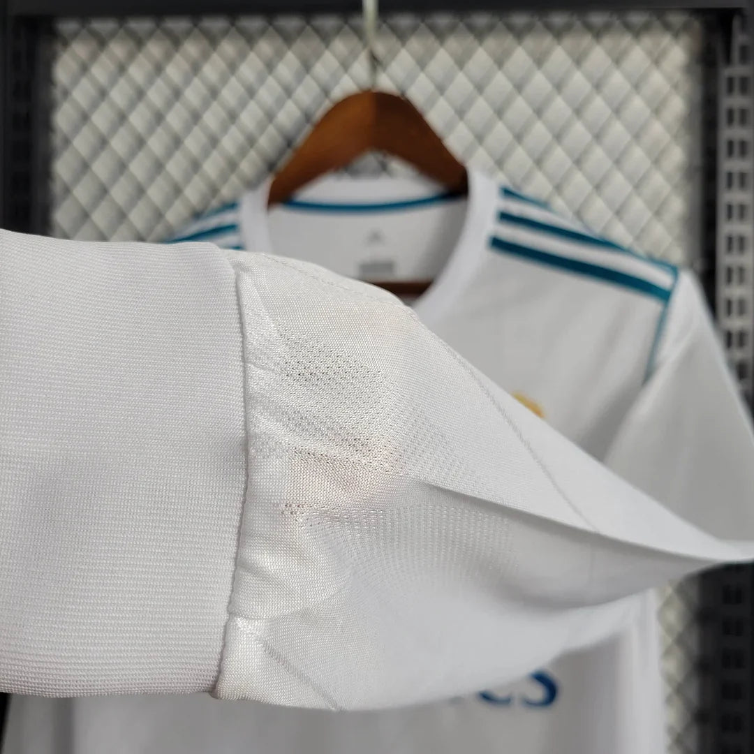 2017/2018 Retro Long Sleeve Real Madrid Home FTBL4ALL