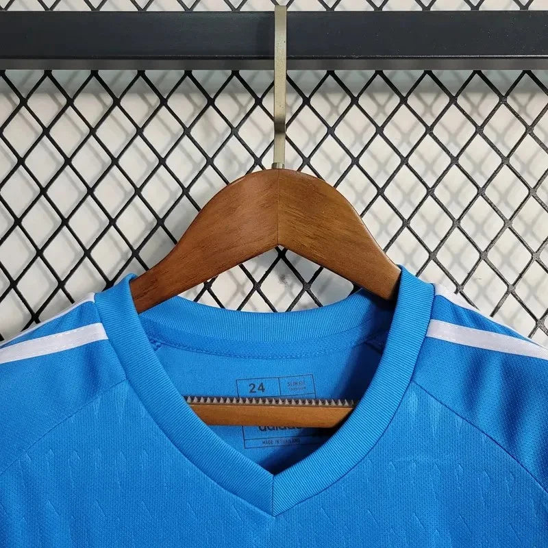 2023/2024 Real Madrid Blue Goalkeeper Football Shirt Kids Size FTBL4ALL