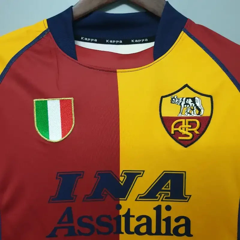2001/2002 Retro Roma Home Soccer Jersey 1:1 Thai Quality FTBL4ALL