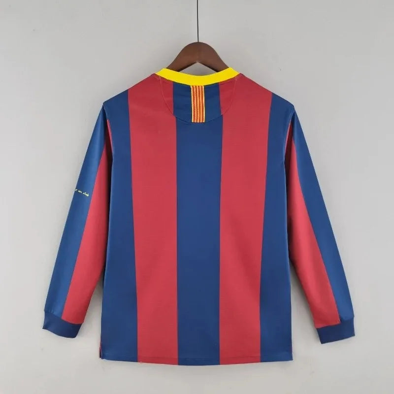 2010/2011 Retro Long Sleeve Barcelona Home Football Shirt 1:1 Thai Quality FTBL4ALL