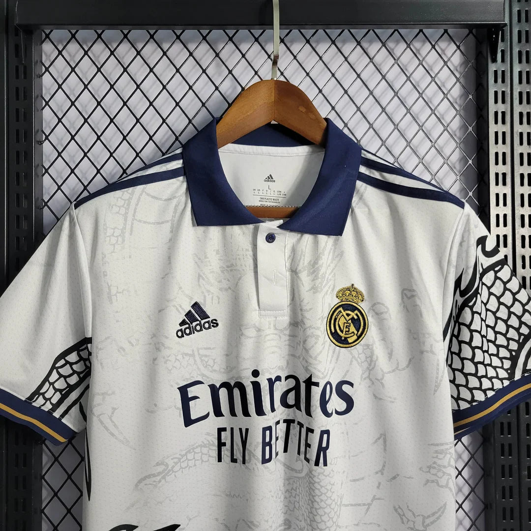 2022/2023 Real Madrid Chinese Dragon Football Shirt White FTBL4ALL