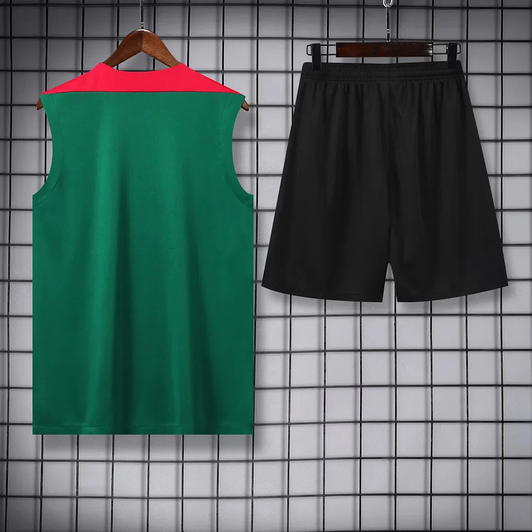 2024/2025 Liverpool Pre-match Training Green Jersey+Shorts 1:1 Thai Quality FTBL4ALL