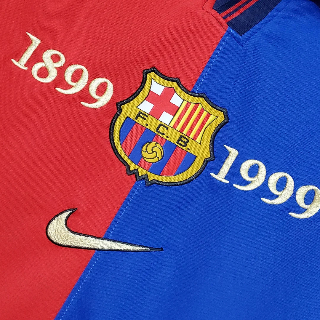 1999/2000 Retro Barcelona Home 100th Anniversary Version Football Shirt 1:1 Thai Quality FTBL4ALL
