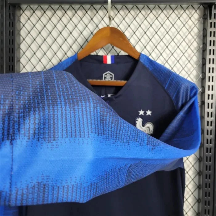 2018 Retro Long Sleeve FIFA World Cup France Home Football Shirt FTBL4ALL