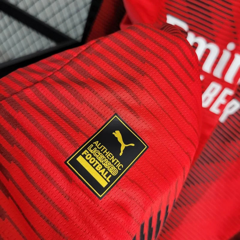 2023/2024 Long Sleeve AC Milan Home Soccer Jersey 1:1 Thai Quality FTBL4ALL