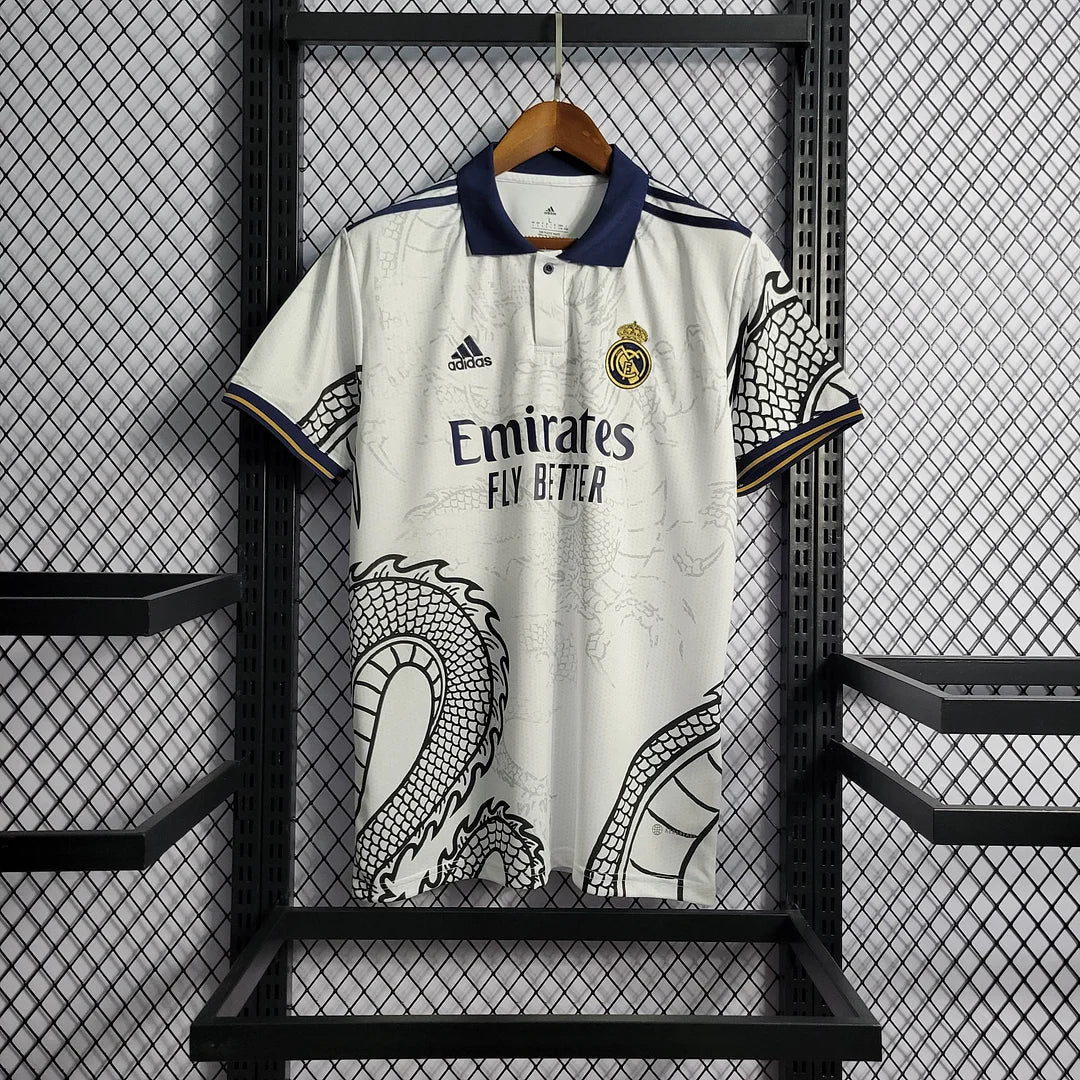 2022/2023 Real Madrid Chinese Dragon Football Shirt White FTBL4ALL