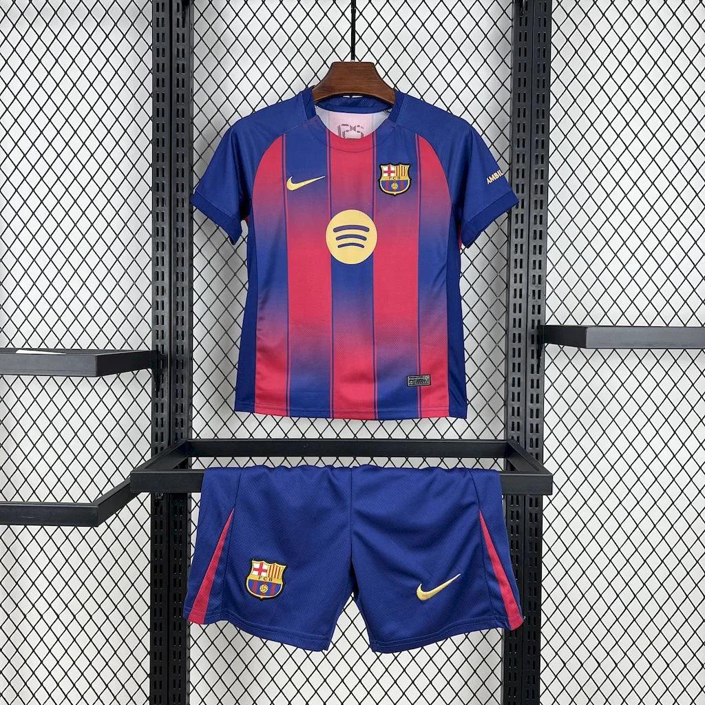 2025/2026 Barcelona Home Football Shirt Kids Size FTBL4ALL