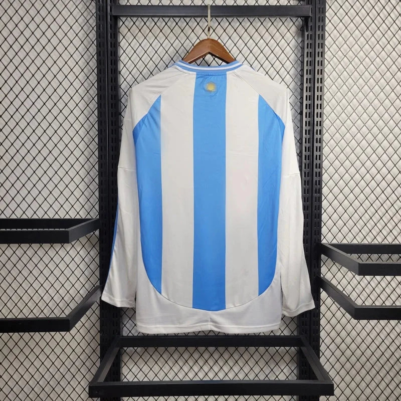 2024 Long Sleeve Argentina Home Soccer Jersey 1:1 Thai Quality FTBL4ALL