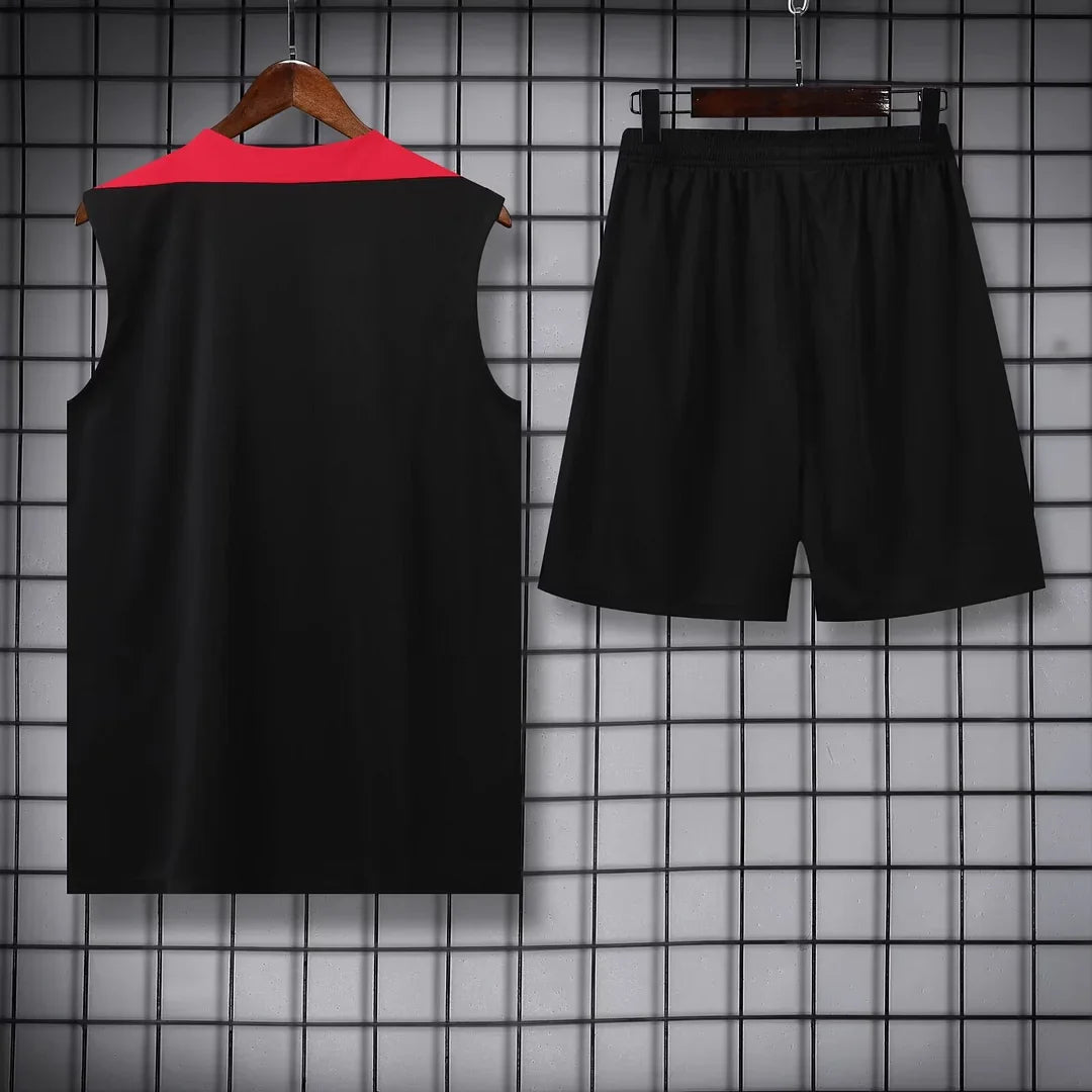 2024/2025 Liverpool Pre-match Training Black Jersey+Shorts 1:1 Thai Quality FTBL4ALL