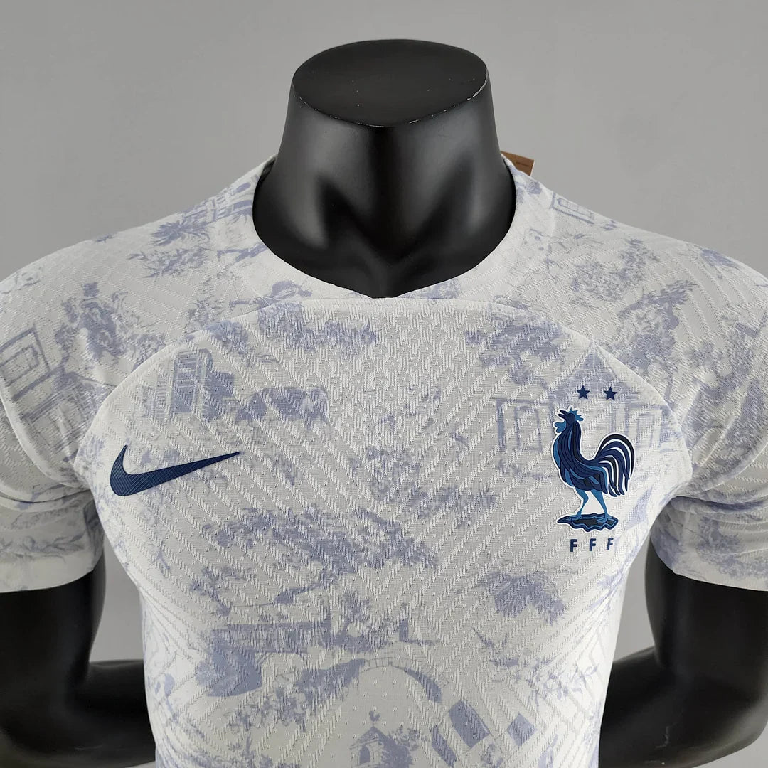 2022 FIFA World Cup France Away Football Shirt White - Player Version FTBL4ALL