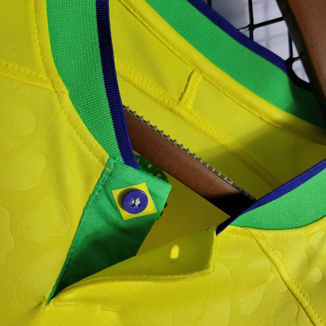 2022 World Cup Brazil Home Soccer Jersey FTBL4ALL