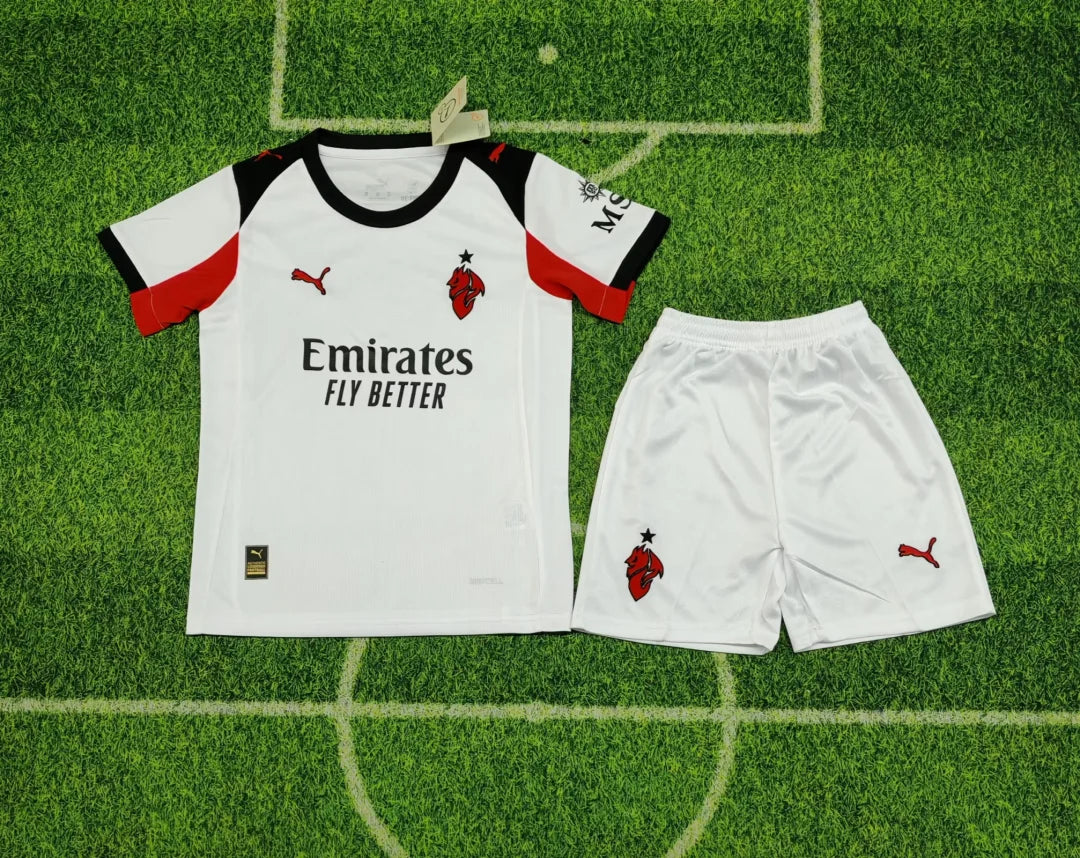 2025/2026 AC Milan Away Football Shirt Kids Size FTBL4ALL