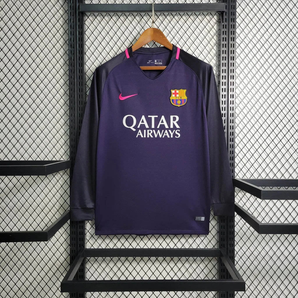 2016/2017 Retro Long Sleeve Barcelona Away Football Shirt 1:1 FTBL4ALL