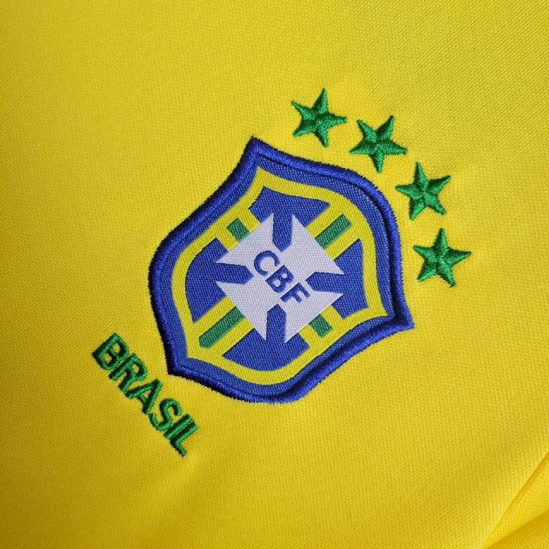 1998 Retro Kids Size Brazil Home Soccer Jersey FTBL4ALL
