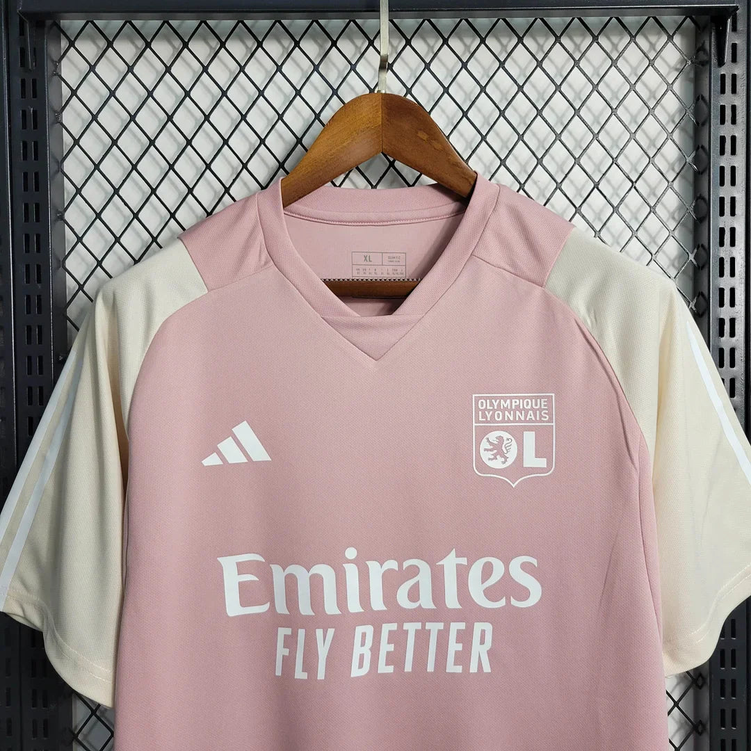 2023/2024 Lyon Training Wear Pink Football Shirt FTBL4ALL