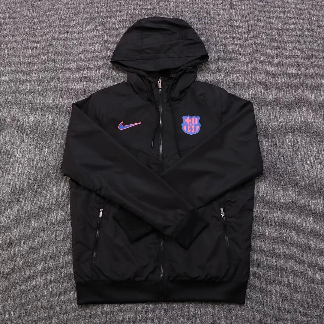 2024/2025 Barcelona Windbreaker Black Jersey 1:1 Thai Quality FTBL4ALL