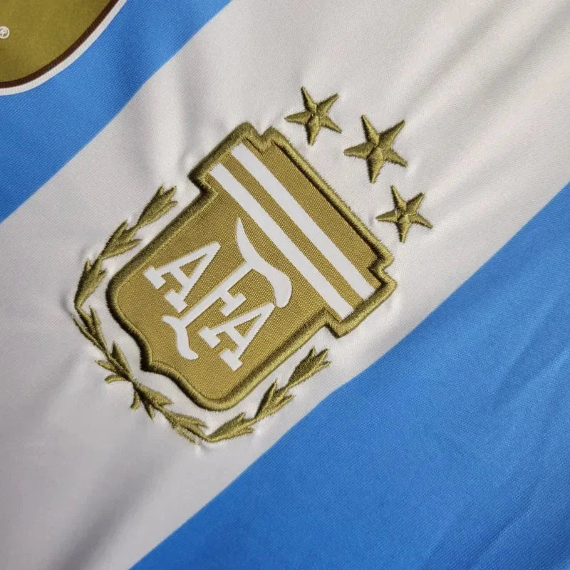 2024 Long Sleeve Argentina Home Soccer Jersey 1:1 Thai Quality FTBL4ALL