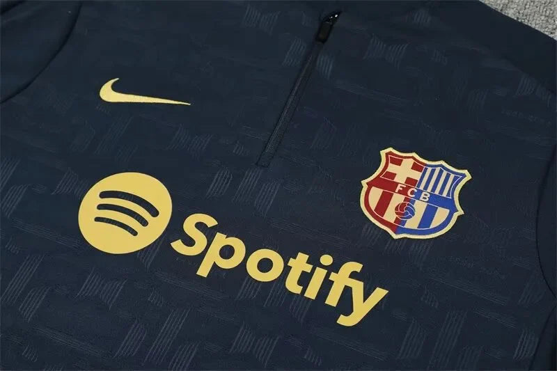2024/2025 Barcelona Half-Pull Tracksuit Royal blue FTBL4ALL