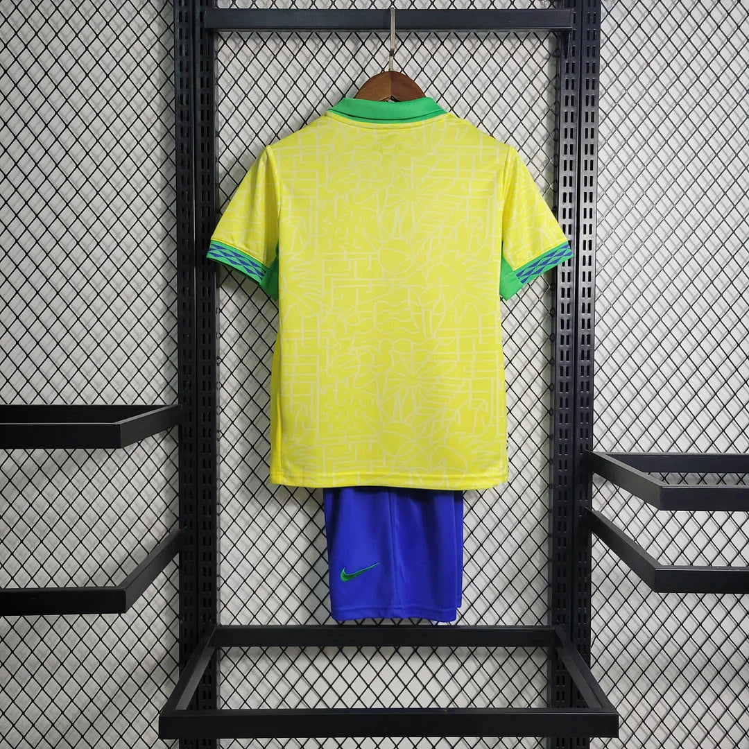2024 Brazil Home Football Shirt Kids Size 1:1 FTBL4ALL