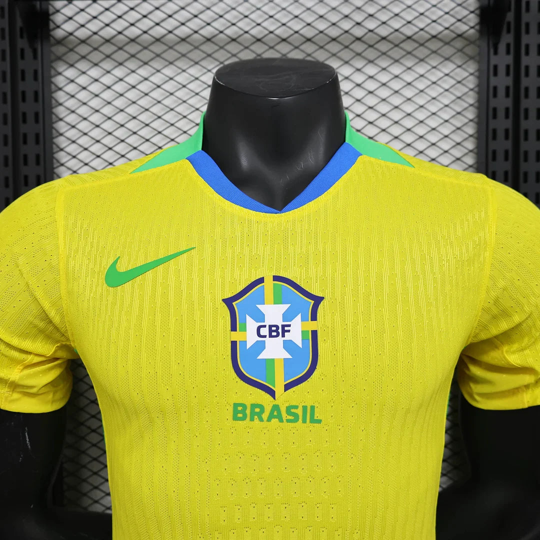 2025 Brazil Home Soccer Jersey - Player Version FTBL4ALL