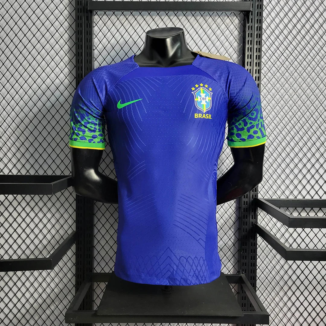 2022 World Cup Brazil Away Soccer Jersey - Player Version FTBL4ALL