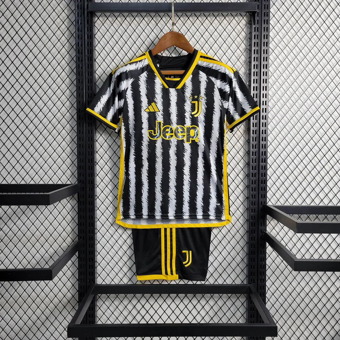 2023/2024 Juventus Home Soccer Jersey 1:1 Thai Quality Kids Size FTBL4ALL