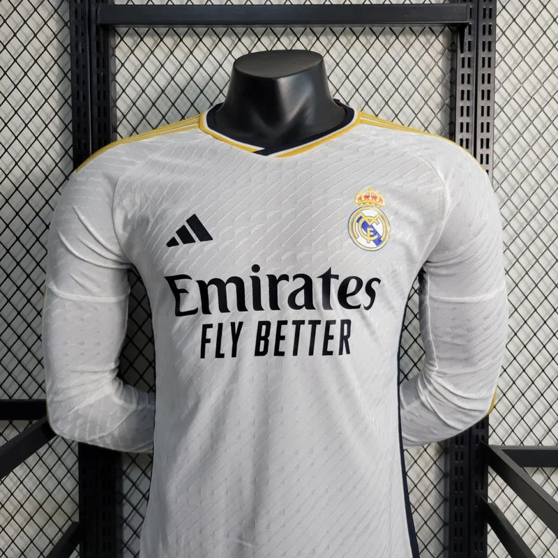 2023/2024 Long Sleeve Real Madrid Home Football Shirt FTBL4ALL