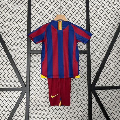 2005/2006 Retro Kids Size Barcelona Home Football Shirt 1:1 Thai Quality FTBL4ALL
